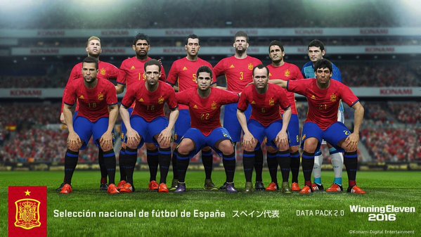 Uniforme Espanha - Euro 2016 - PES 2016