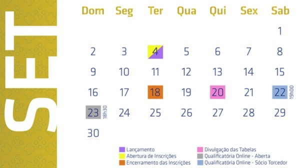 Calendário - e-Brasileirão 2018